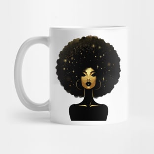 Afrocentric Queen Gold Mug